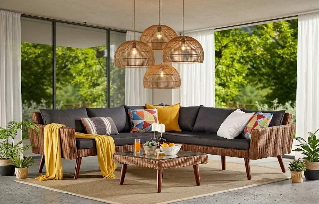 LUMINARIAS , muebles mimbre & rattan
